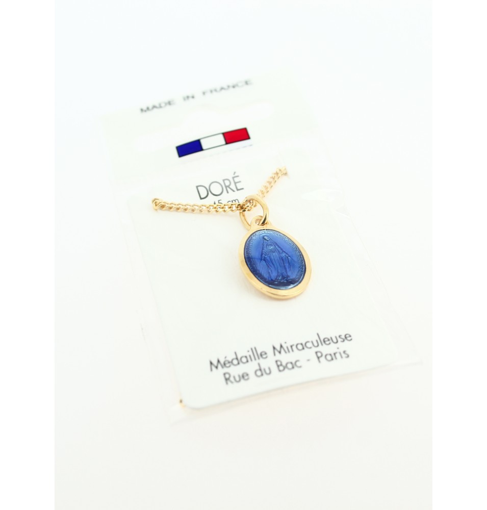 Pendentif avec Médaille Miraculeuse et Neuveine à ND au dos