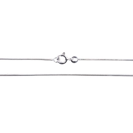 Chaîne en argent cola topo ou serpent - 55 cm