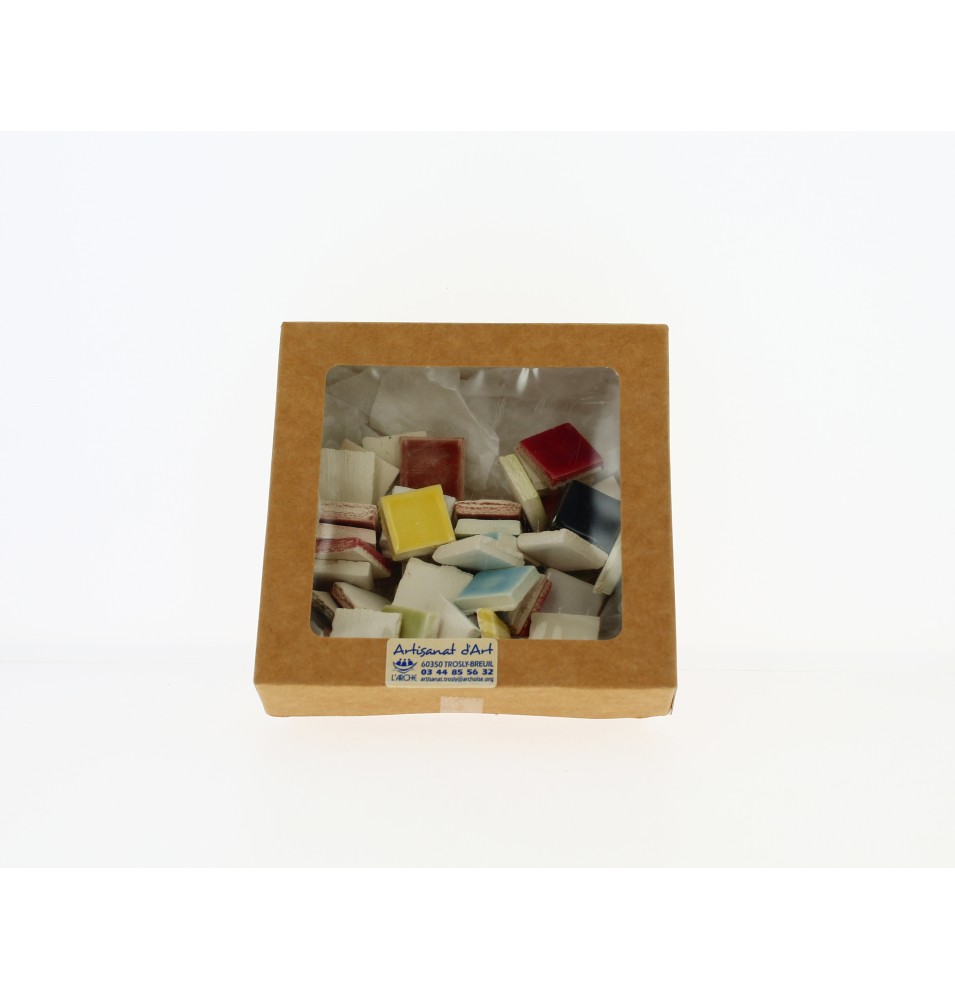 Croix Mosaïque Arlequin 15 x 12 cm