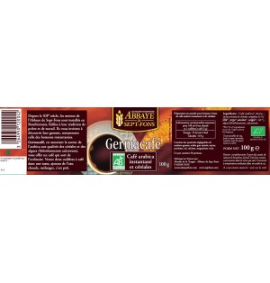 café arabica instantané Germacafé BIO et équitable-Sachet Recharge 200g