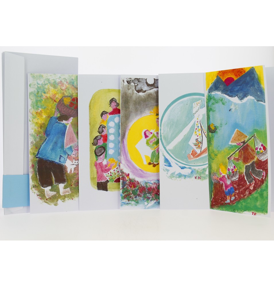 Cartes Vietnamiennes 1 (5 cartes et 5 enveloppes)