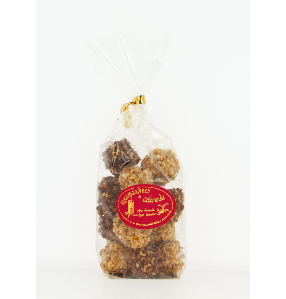 Rocamandines Pâte d'Amande enrobage Chocolat et Fondant - Sachet - 150 g