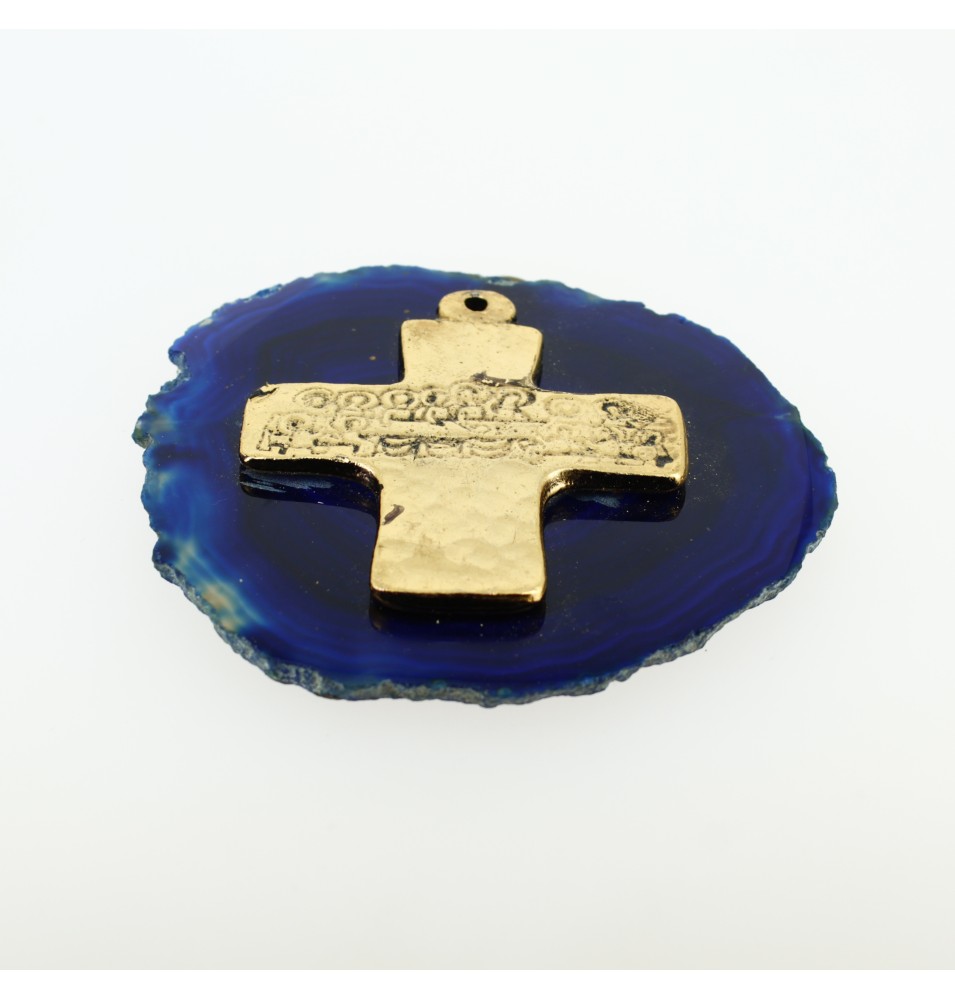 Lamelle bleue - la Cène-