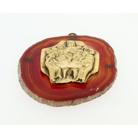 Lamelle rouge - la Cène-