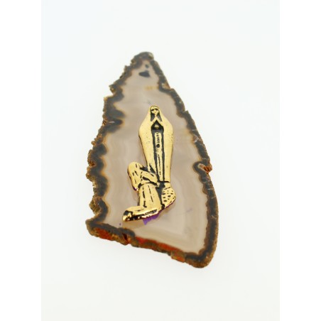 Lamelle en agathe - christ