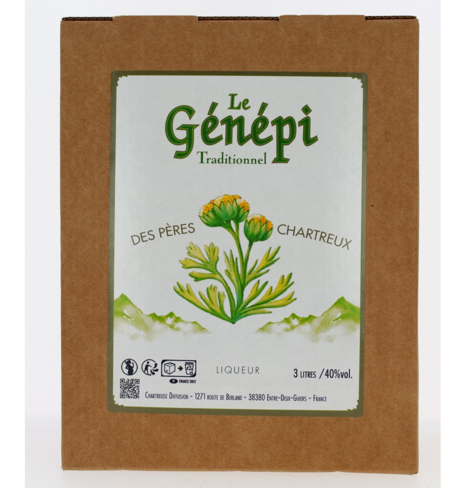 Génépi intense des Pères Chartreux en flasque