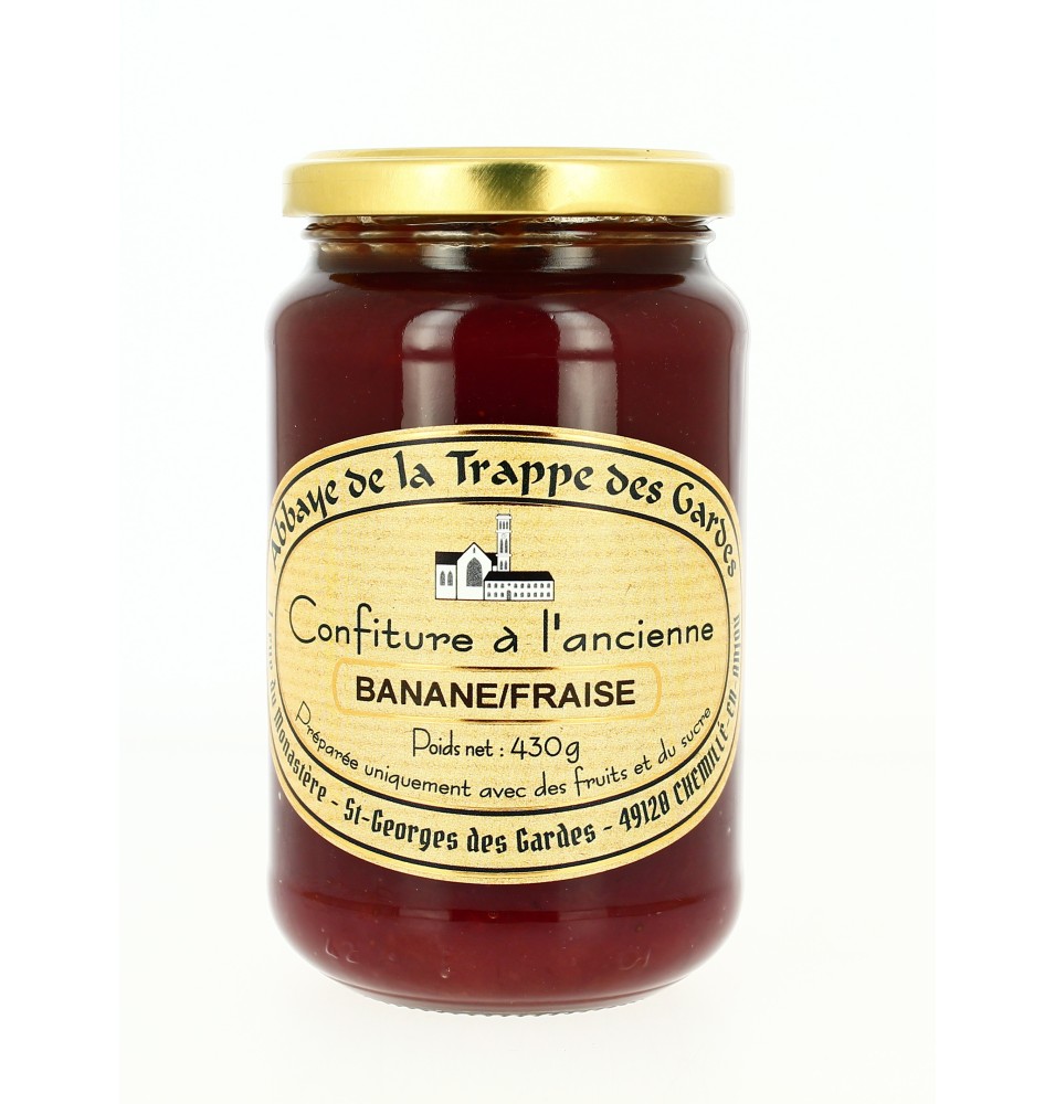 Confiture à l'ancienne de Banane et Fraise