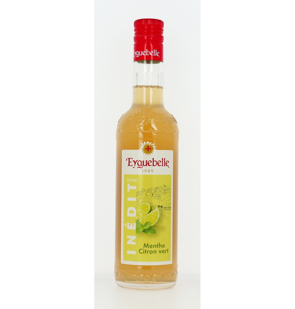 Sirop de menthe et citron vert