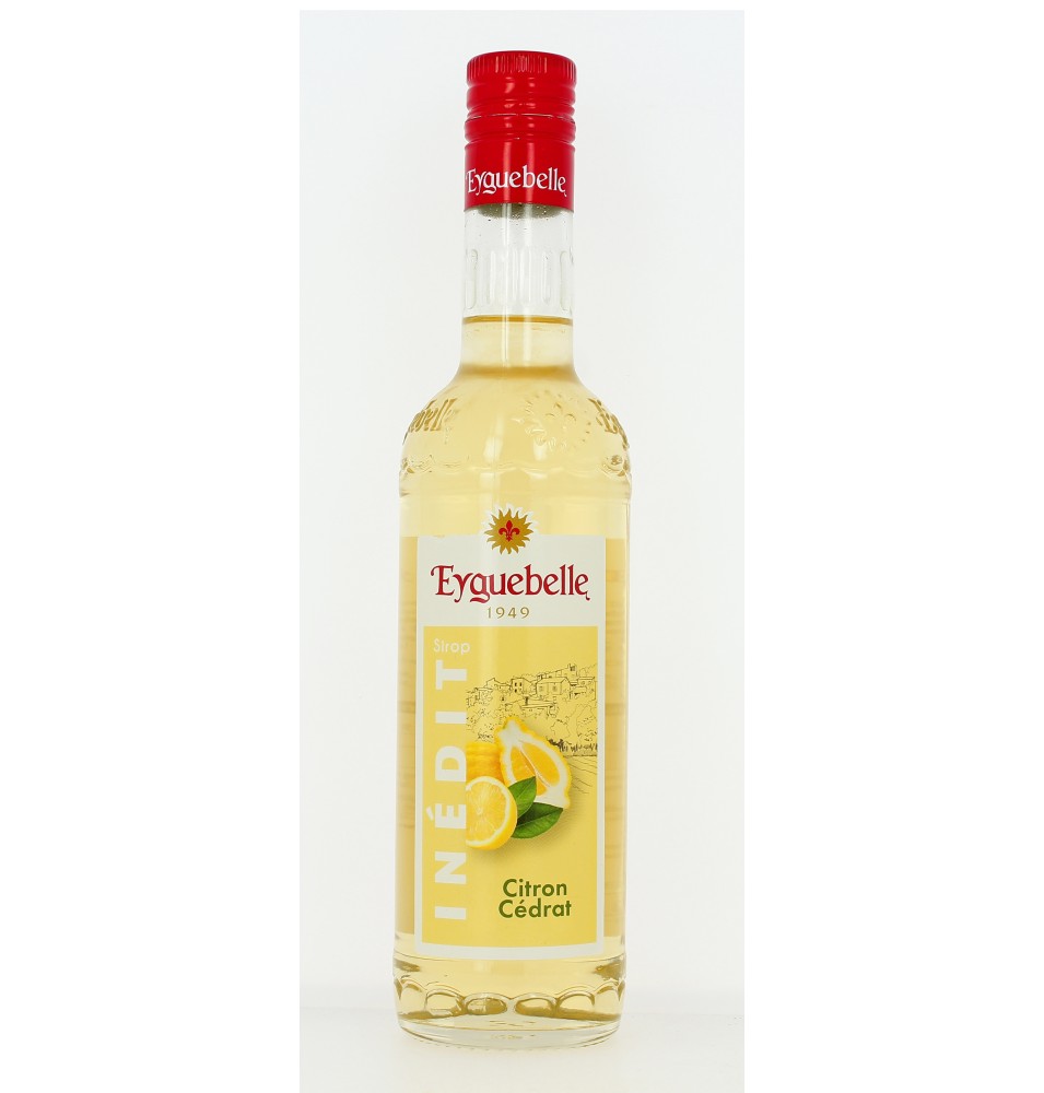 Sirop de citron et cédrat tonique