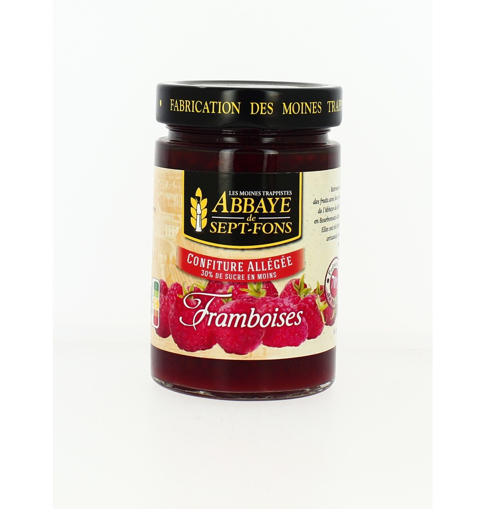 Confiture allégée de framboises