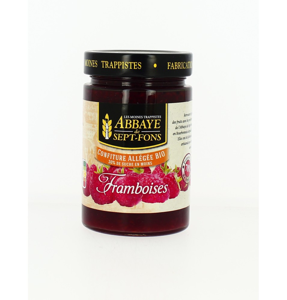 Confiture allégée de framboises BIO