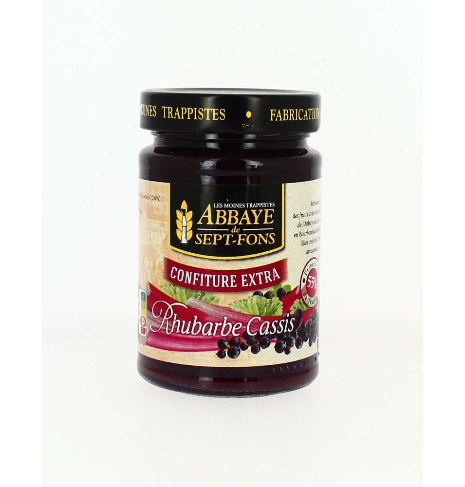 Confiture extra de Rhubarbe et de Cassis
