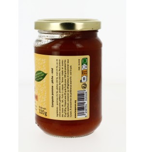 Compote de Pomme-Pêche-Miel - 320 g (KSA-131012)