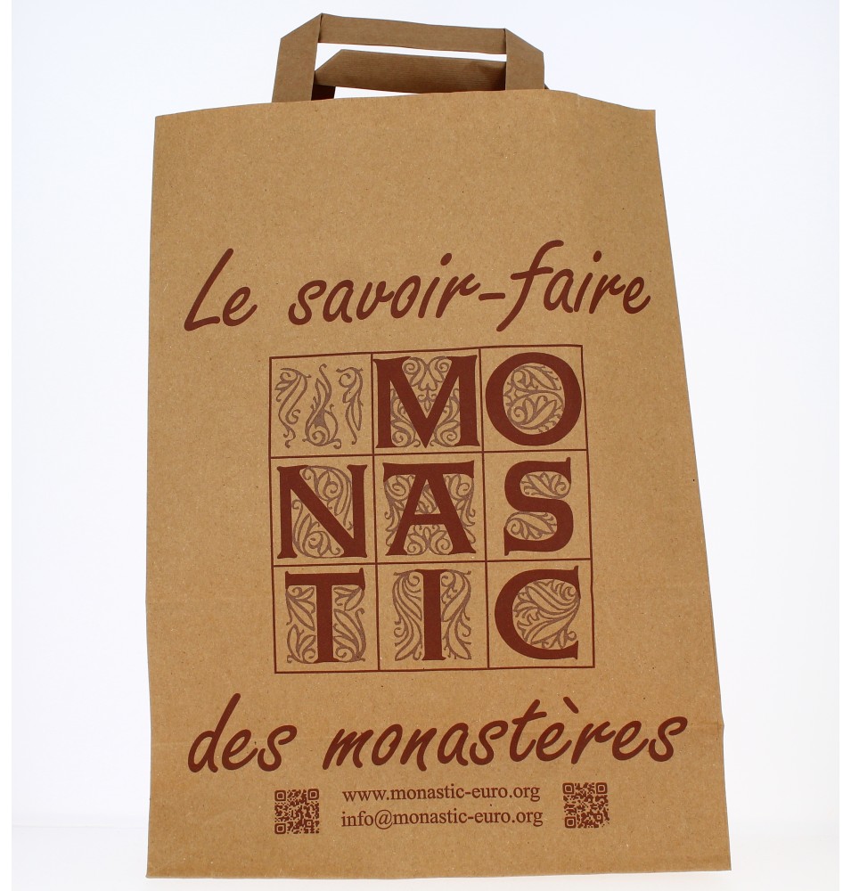 Sac "Le savoir-faire Monastique "papier kraft naturel