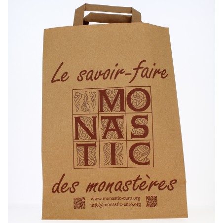 Sac "Le savoir-faire Monastique "papier kraft naturel