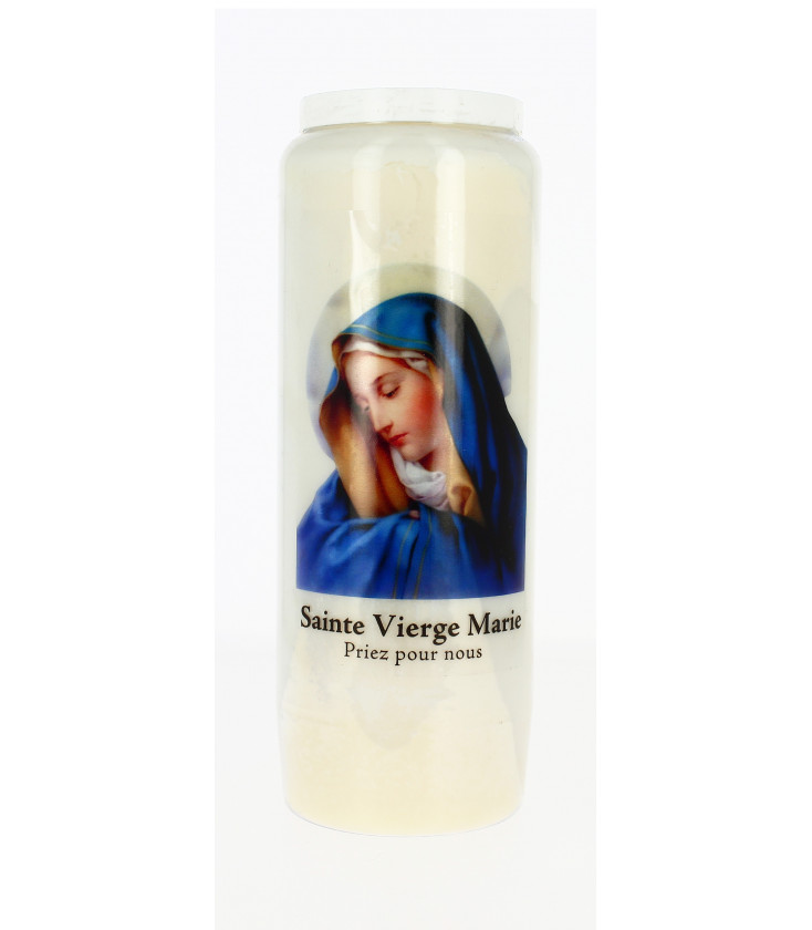 Bougie de neuvaine Vierge Marie