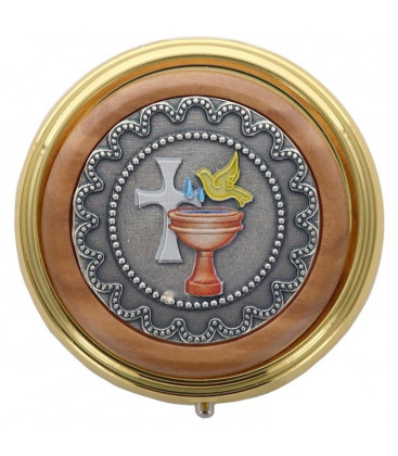 Custode Hosties en Métal Émaillé Esprit Saint