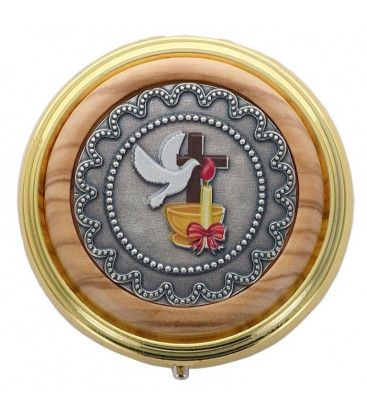 Custode Hosties en Métal Émaillé Esprit Saint