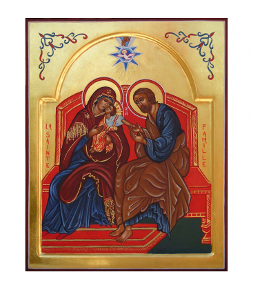 Icône religieuse de la Sainte Famille de Nazareth - (FL-G9146)