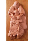 Bas-Relief "fils prodigue" en terre cuite - (SC-FP)