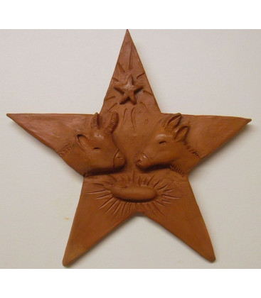 Bas-Relief Crèche Etoile en terre cuite - (SC-CE)