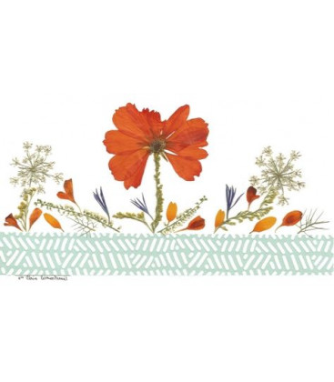 Carte Fleurs Naturelles Séchées, une Invitation à la Louange - (SC-CF)
