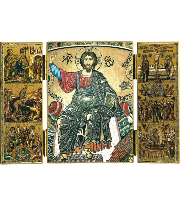 Triptyque du Christ en majesté - (FL-TRT52)
