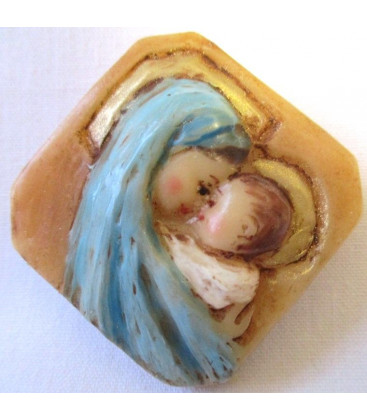 Médaillon losange - bleu - (CF CM1B)