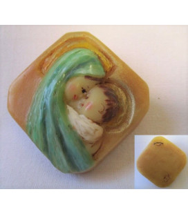 Médaillon losange - bleu - (CF CM1B)