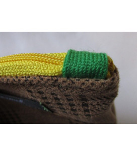 Pochette Prince de Galles zip Jaune - (CF OPG FJ)