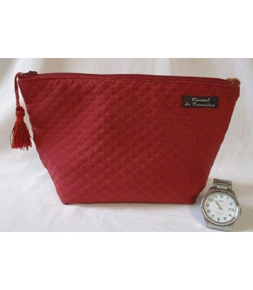 Trousse doublée rouge - (CF OTJA R25)