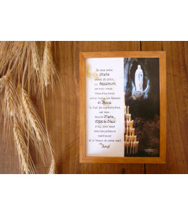 Cadre de prière à la Vierge Marie - (CL-AR00070)
