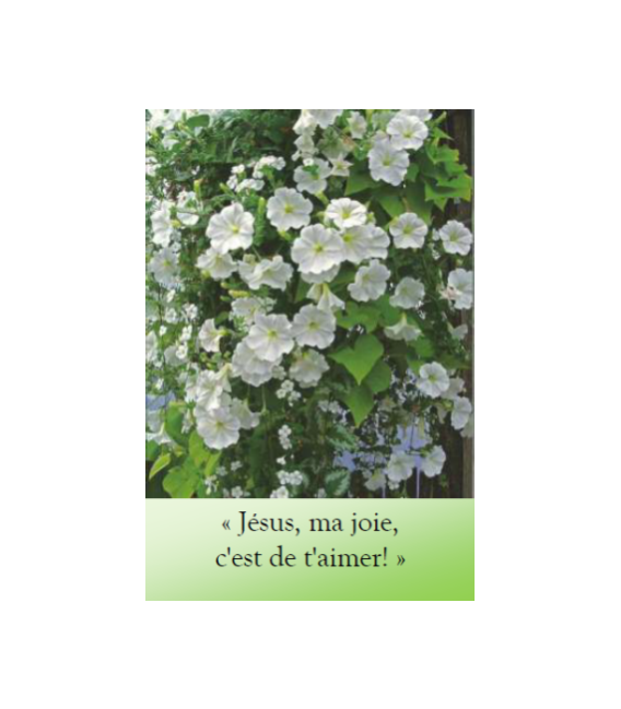 Marque page ma joie aimer jesus pour le souvenir d'une rencontre d'un ami Artisanat monastique - (NE-ima-3)