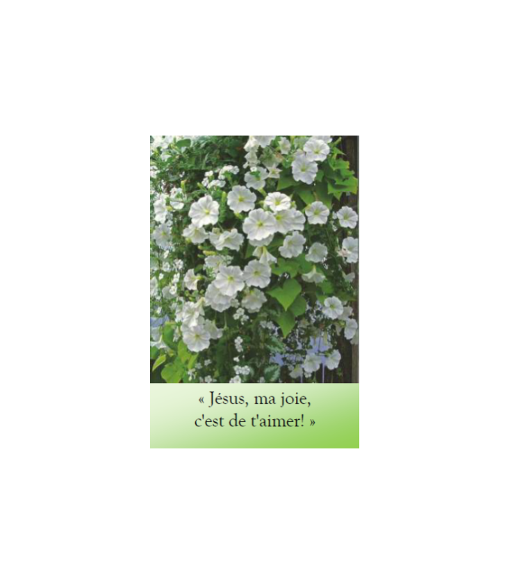 Marque page ma joie aimer jesus pour le souvenir d'une rencontre d'un ami Artisanat monastique - (NE-ima-3)