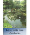 Marque page photographie nature la ou est la paix dieu habite amour pour tous Artisanat monastique - (NE-ima-31)