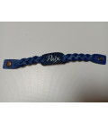 Bracelet en cuir bleu marine - (JE-BR01)