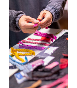 Bracelet en cuir rouge - (JE-BR02)