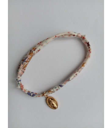 Bracelet liberty étoile avec médaille miraculeuse - (JE-BRL04)