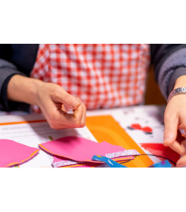 Chaussons bébé en cuir d'agneau bleu canard, 0-5 mois - (JE-CHP01)