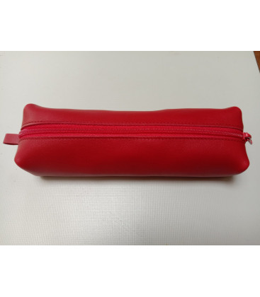 Grande trousse en cuir rouge - (JE-TRG05)