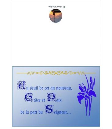 Carte de voeux nouvel an - (NE c-no 8)