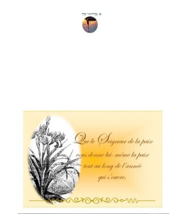 Carte de voeux nouvel an - (NE c-no 9)