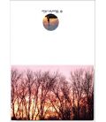 Carte nature en photographie coucher de soleil associant ciel et terre par les arbres Artisanat monastique - (NE c-p 6)