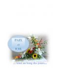 Carte amitié paix et joie tous au long des jours en format simple pour amitié Artisanat monastique - (NE-c-S-20)