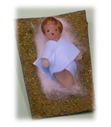Enfant Jésus en cire 3x3 cm - (NE enf. 3)
