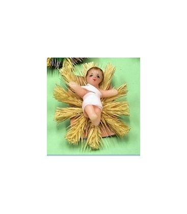 Enfant Jésus en cire 4x4 cm - (NE enf. 1)