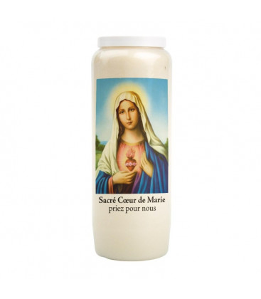 Bougie de neuvaine Sacré Coeur de Jésus