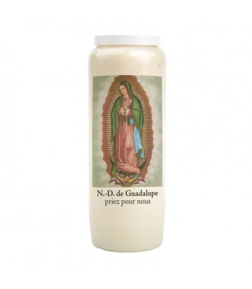 Bougie de neuvaine Notre Dame de Guadalupe