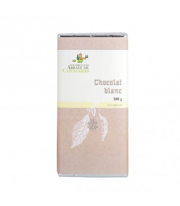 ABBAYE DE CASTAGNIERS - Tablette de chocolat blanc