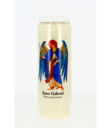 Bougie de neuvaine Saint Gabriel
